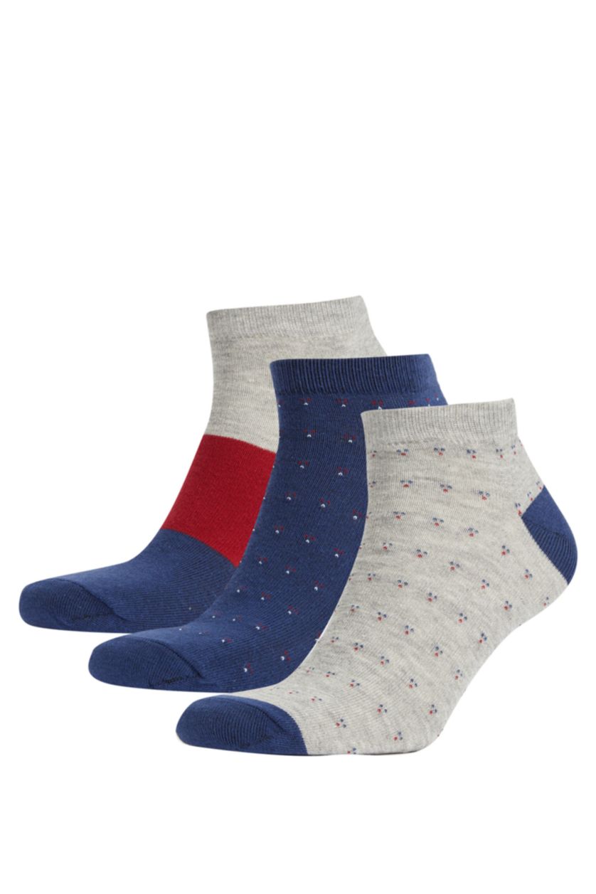 HOMME Karma Lot de 3 paires de chaussettes courtes en coton pour homme