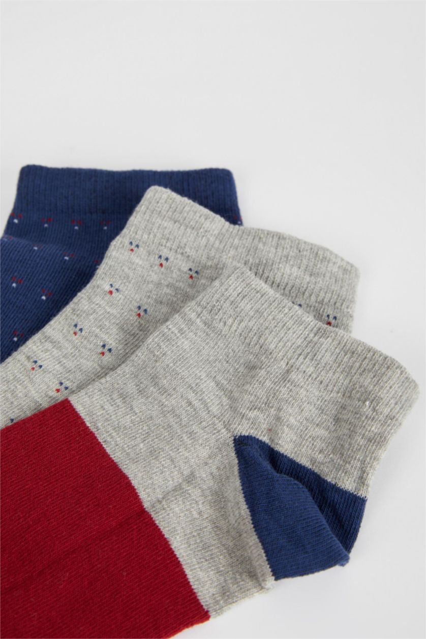 HOMME Karma Lot de 3 paires de chaussettes courtes en coton pour homme