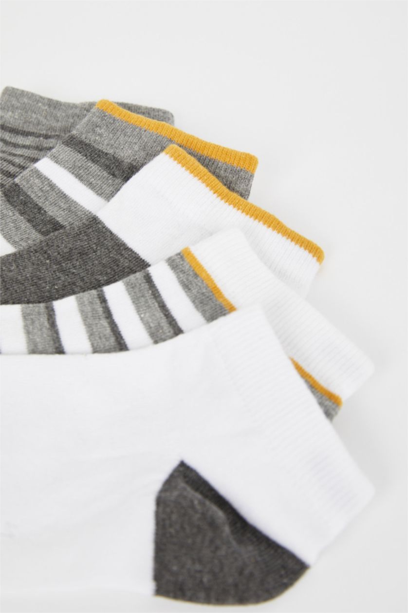 Erkek Karma Erkek 5'li Pamuklu Patik Çorap