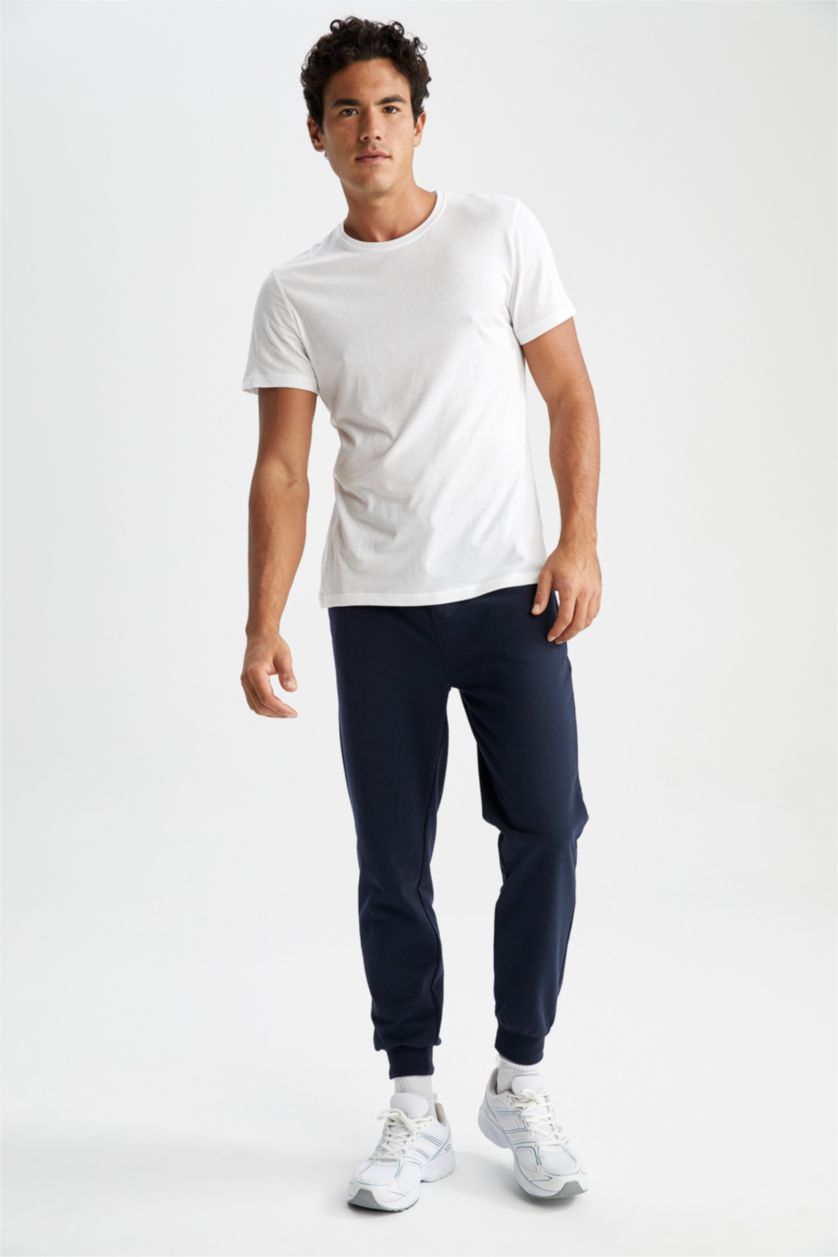 MAN NAVY Regular Fit Knitted Bottoms