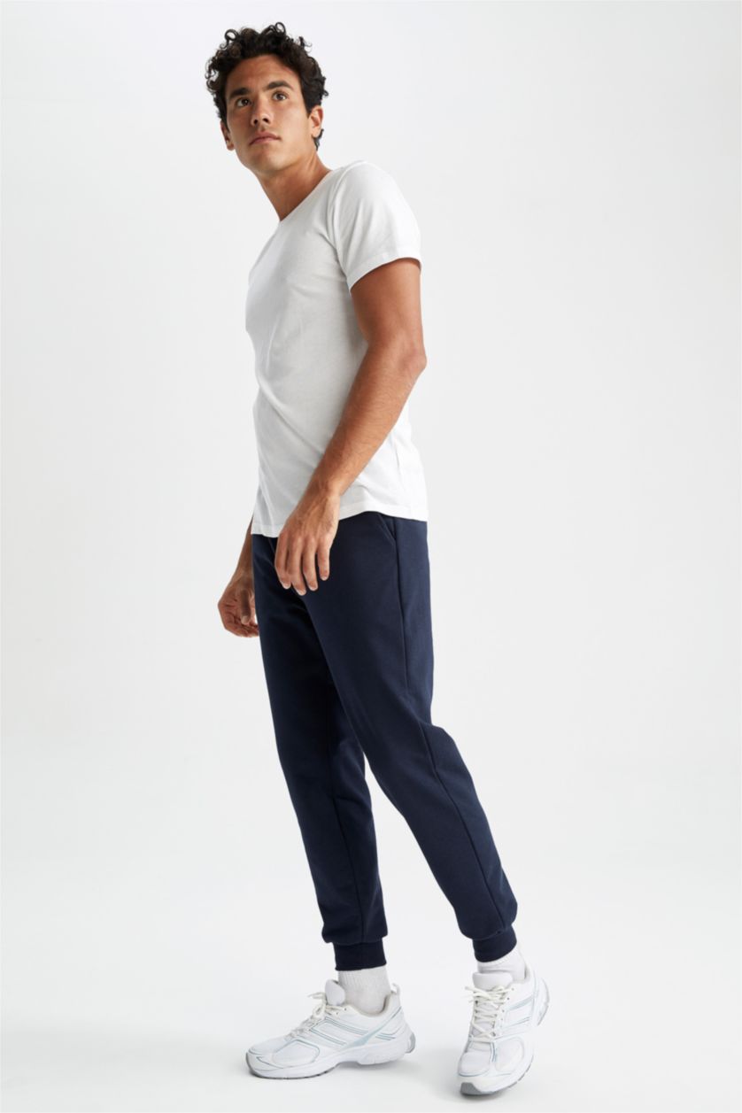 MAN NAVY Regular Fit Knitted Bottoms