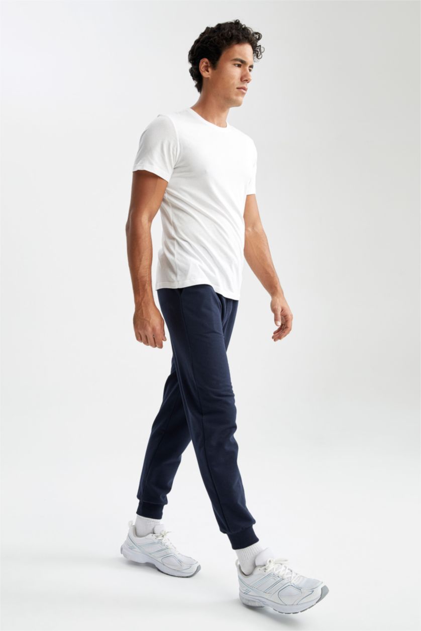 MAN NAVY Regular Fit Knitted Bottoms