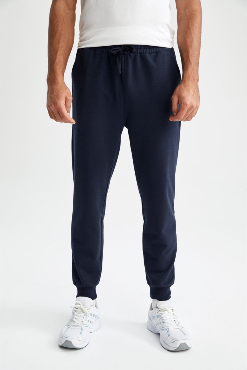 MAN NAVY Regular Fit Knitted Bottoms