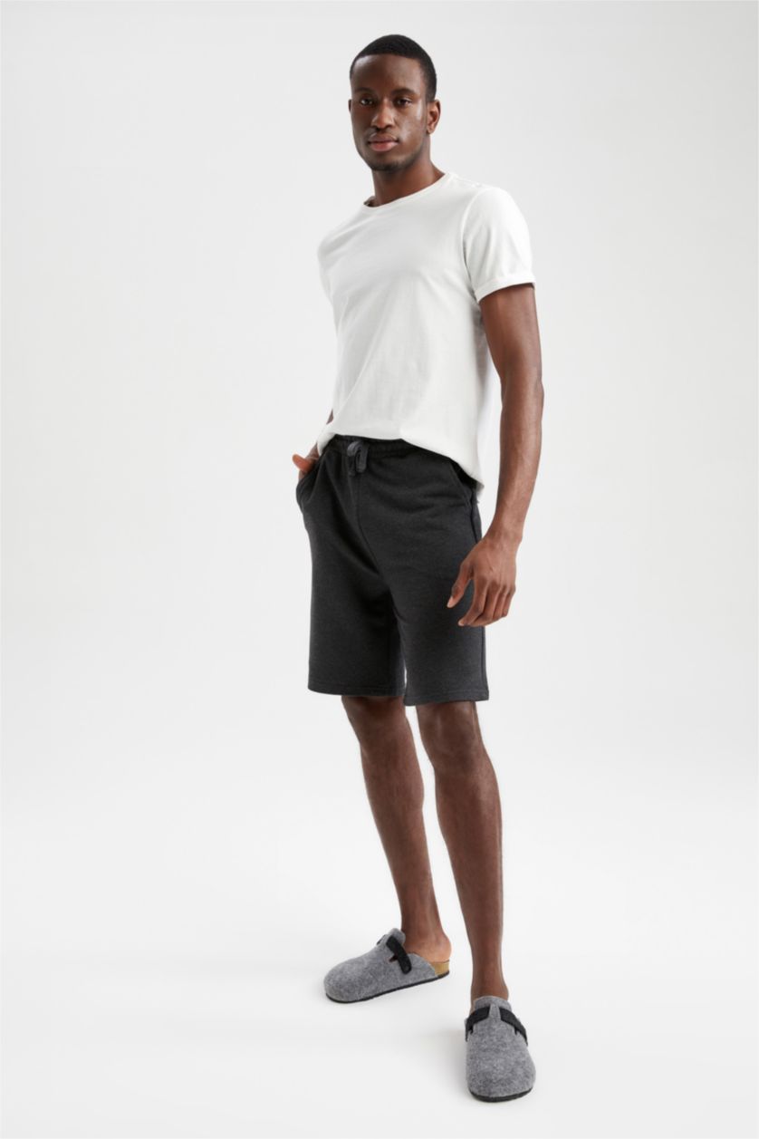 HOMME Anthracite Short De Sport À Taille Élastiquée