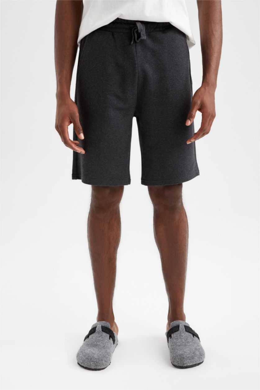 HOMME Anthracite Short De Sport À Taille Élastiquée