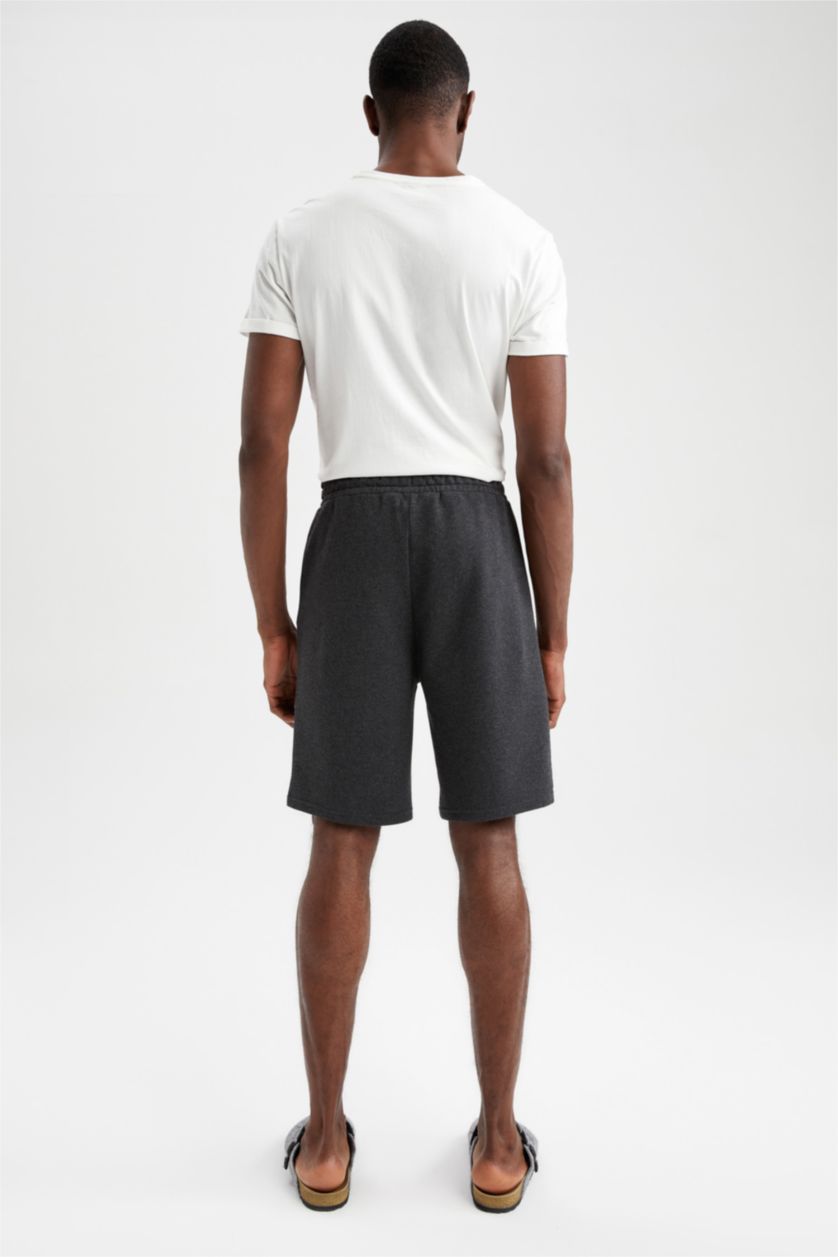 HOMME Anthracite Short De Sport À Taille Élastiquée