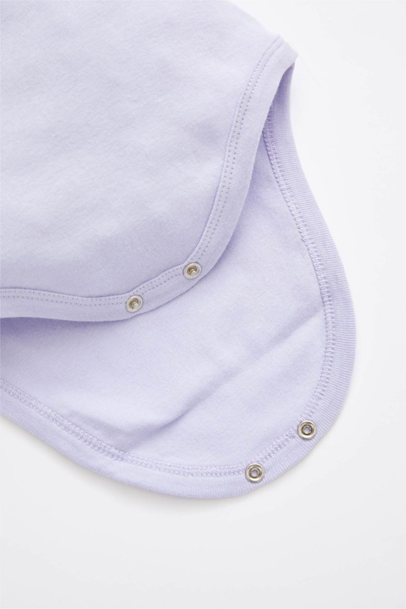 BÉBÉ FILLE Violet Clair Lot de 2 bodys en coton à manches longues pour nouveau-né bébé fille