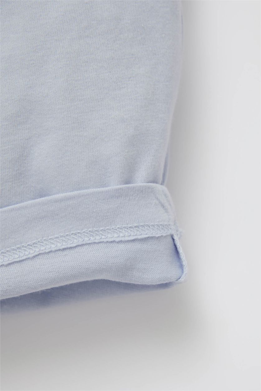 BABY BOY Beige Baby Boy Bam Bam Newborn Cotton 3 Piece Set