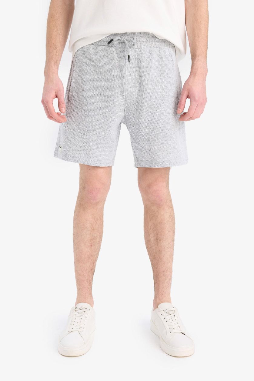 Erkek Grimelanj Slim Fit Dar Kesim Dar Paça Şort