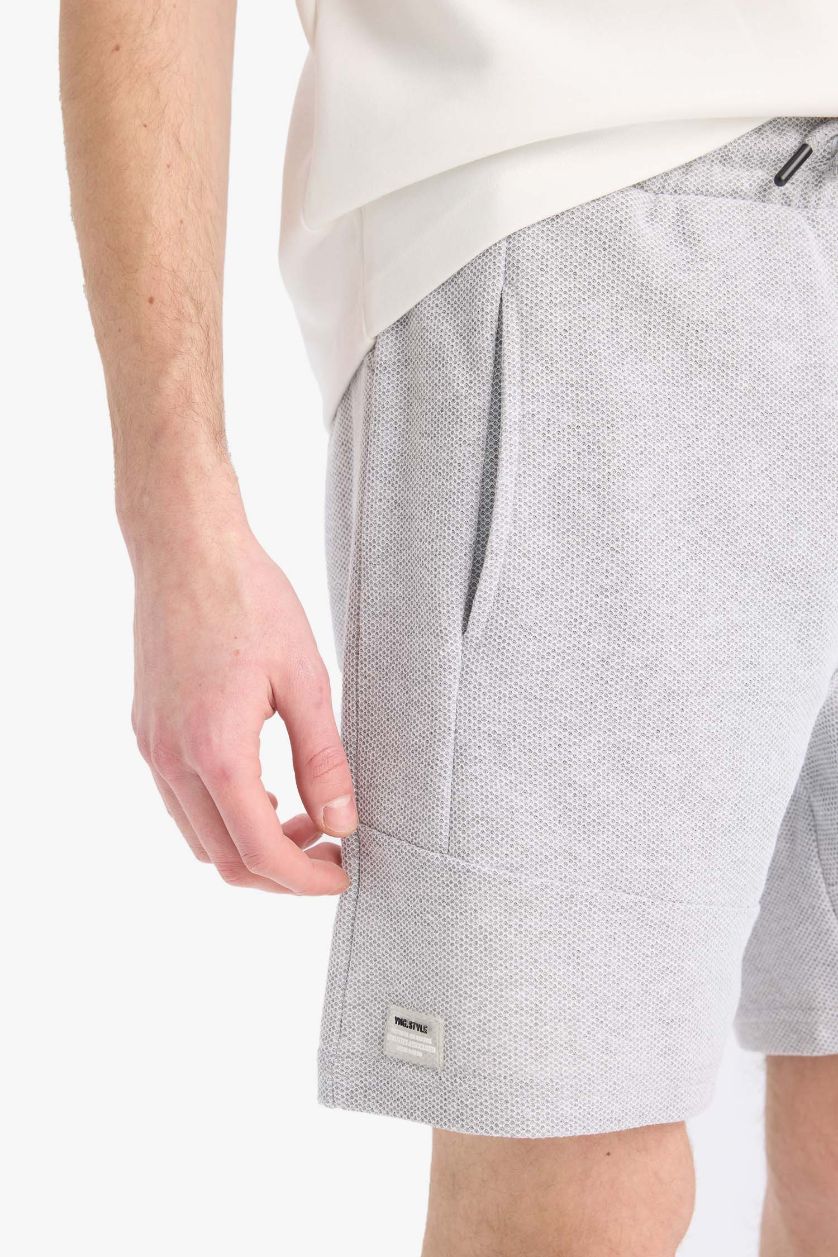 Erkek Grimelanj Slim Fit Dar Kesim Dar Paça Şort