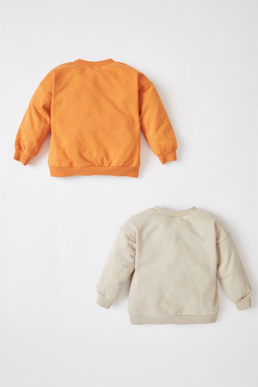 ХЛОПЧИК Бежевий Світшот стандартного крою з тонкої тканини для малюків хлопчиків