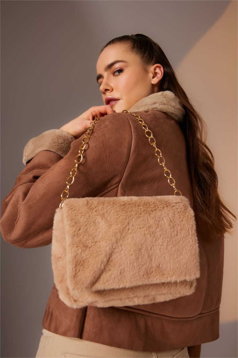 نساء خزان شنطة كتف سلسلة نسائية من القطيفة