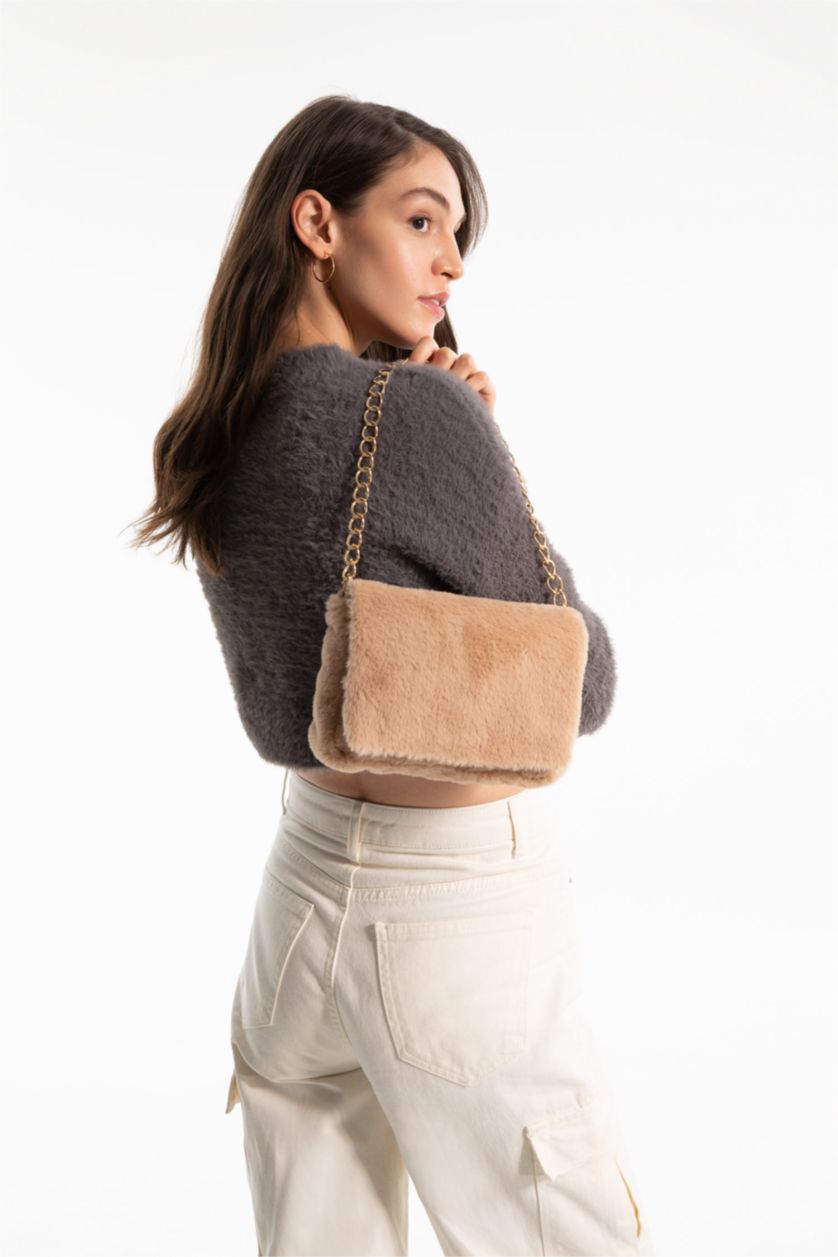 نساء خزان شنطة كتف سلسلة نسائية من القطيفة