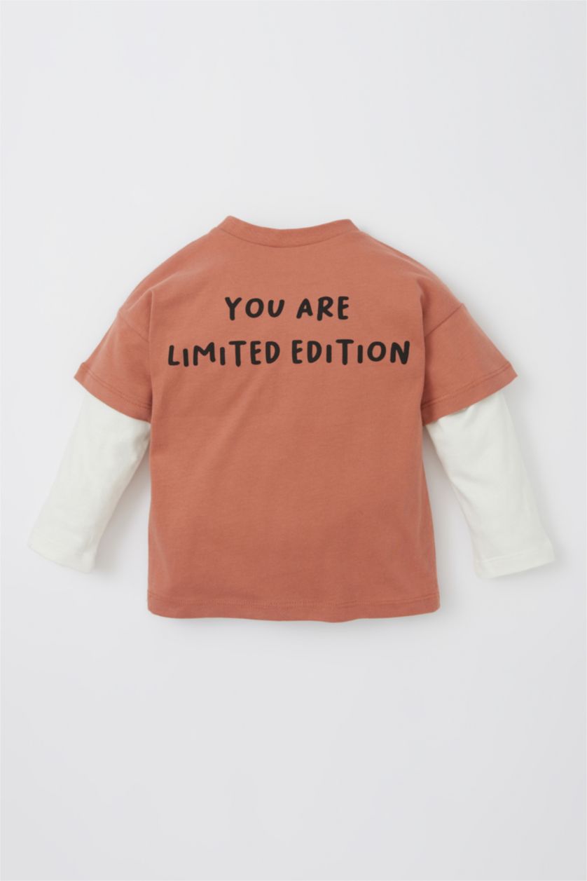 BABY BOY Ecru 2 Pack Long Sleeve T-Shirt