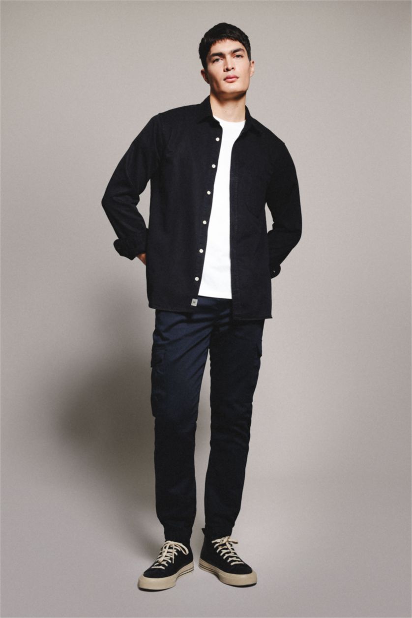 MAN Black Slim Fit Trousers