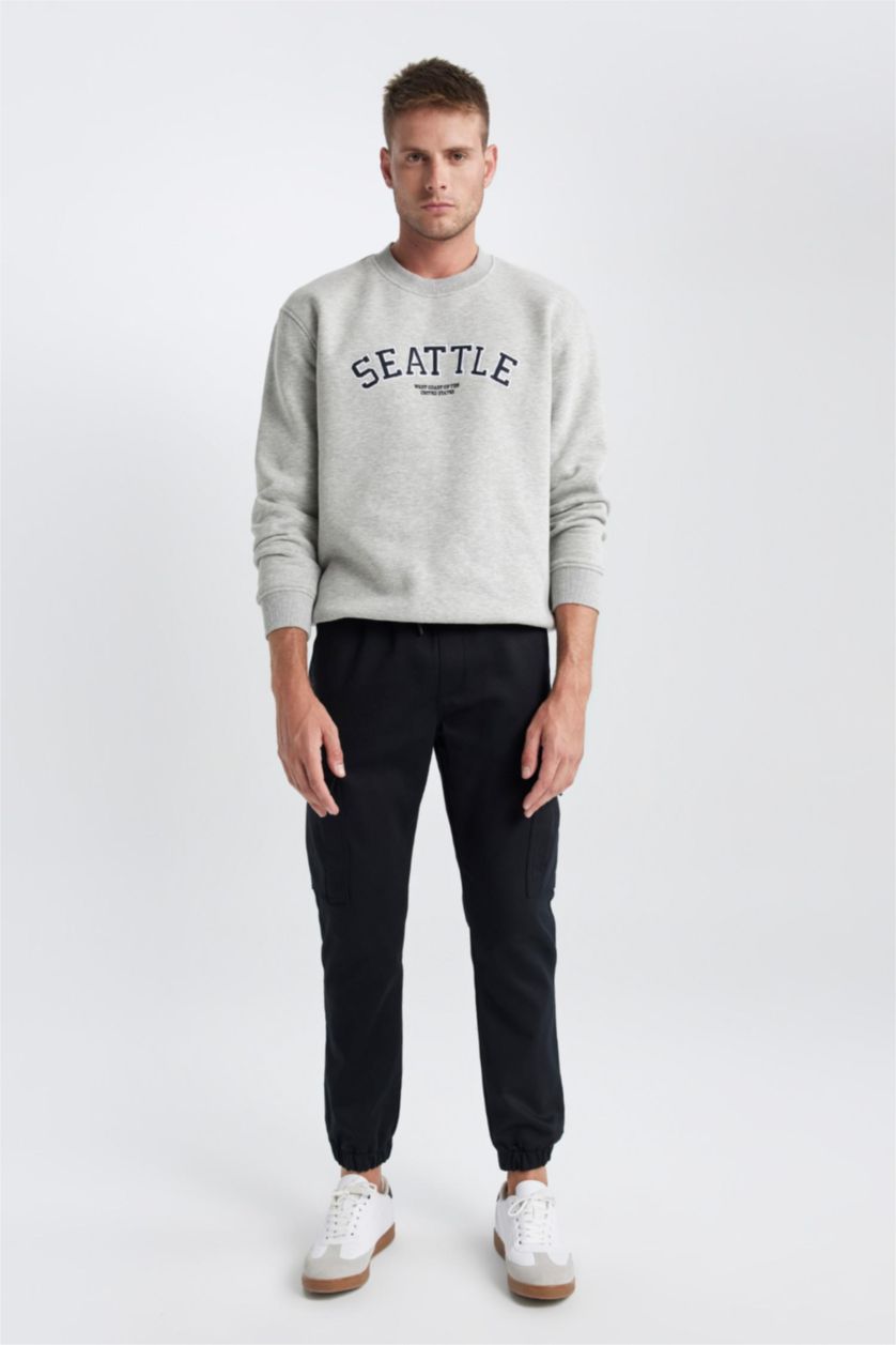 MAN Black Slim Fit Trousers