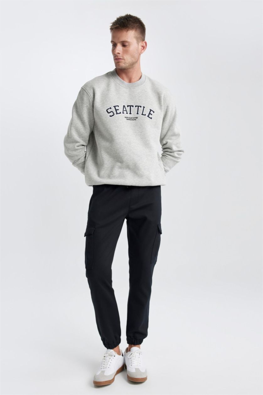 MAN Black Slim Fit Trousers