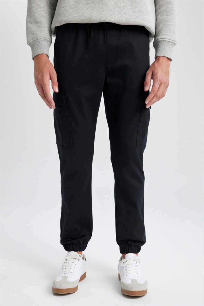 MAN Black Slim Fit Trousers