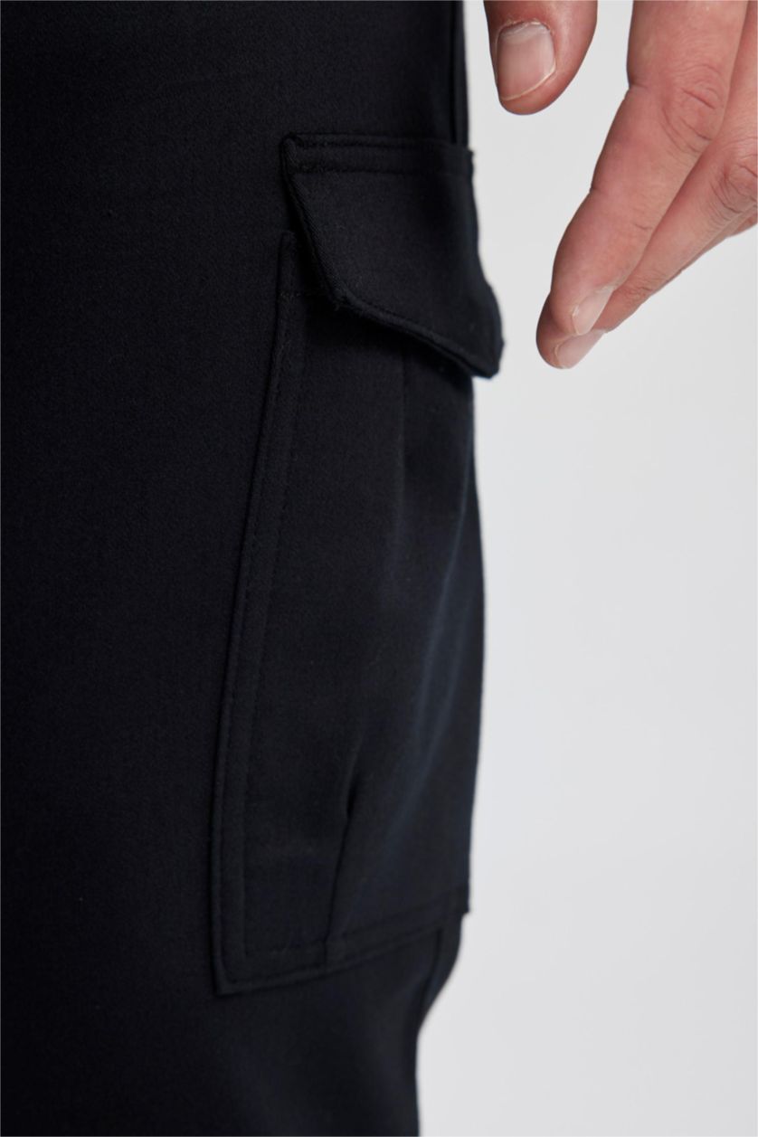 MAN Black Slim Fit Trousers