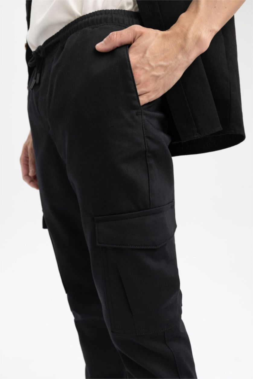 MAN Black Jogger Standard Fit Trousers