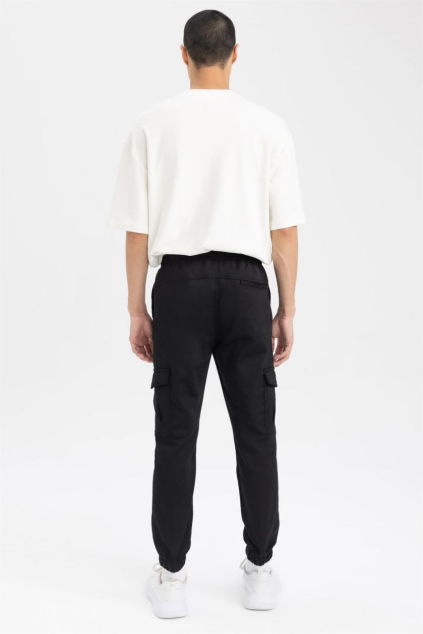 MAN Black Jogger Standard Fit Trousers