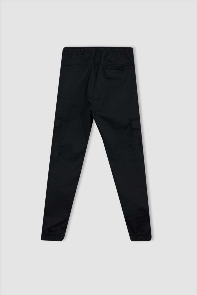 MAN Black Jogger Standard Fit Trousers