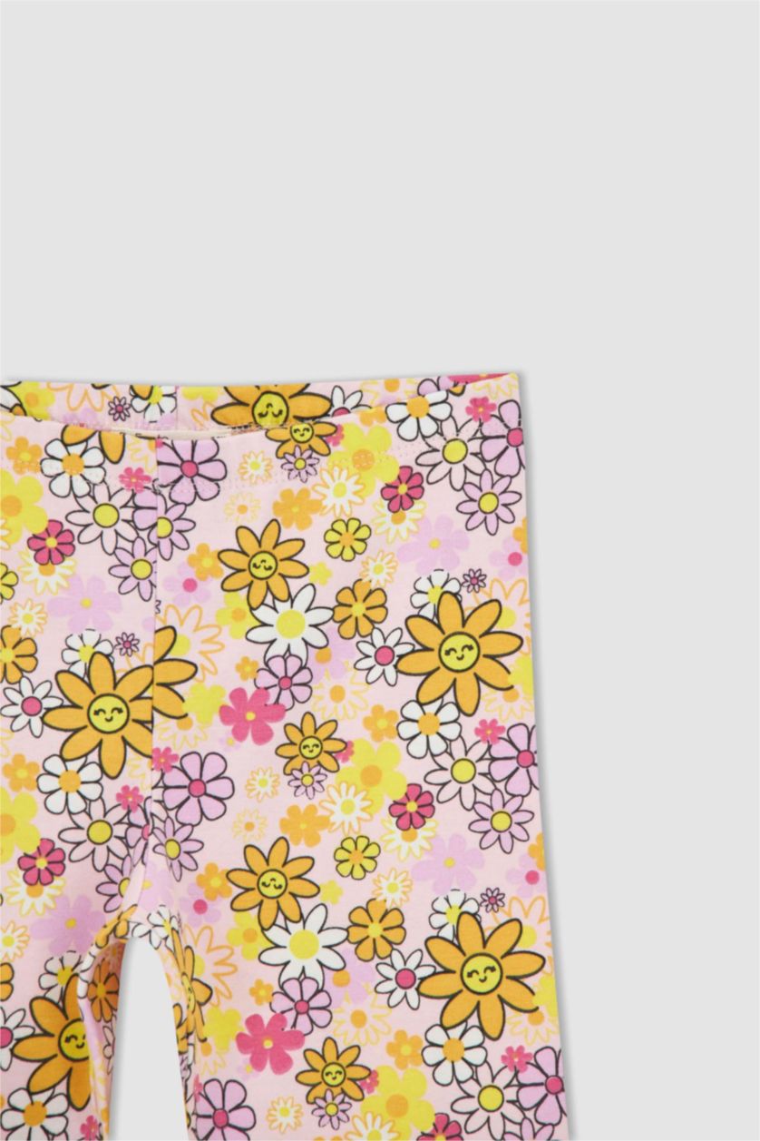 Дівчачий Бежевий Трикотажні легінси бежевого кольору