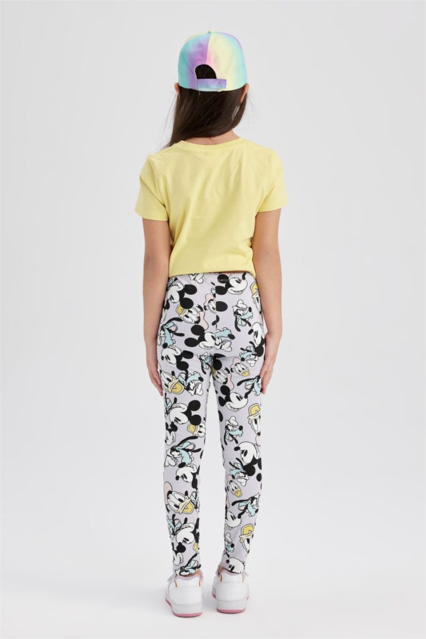 GIRLS & TEENS Light Lilac Girl Mickey Mouse & Friends Print Leggings