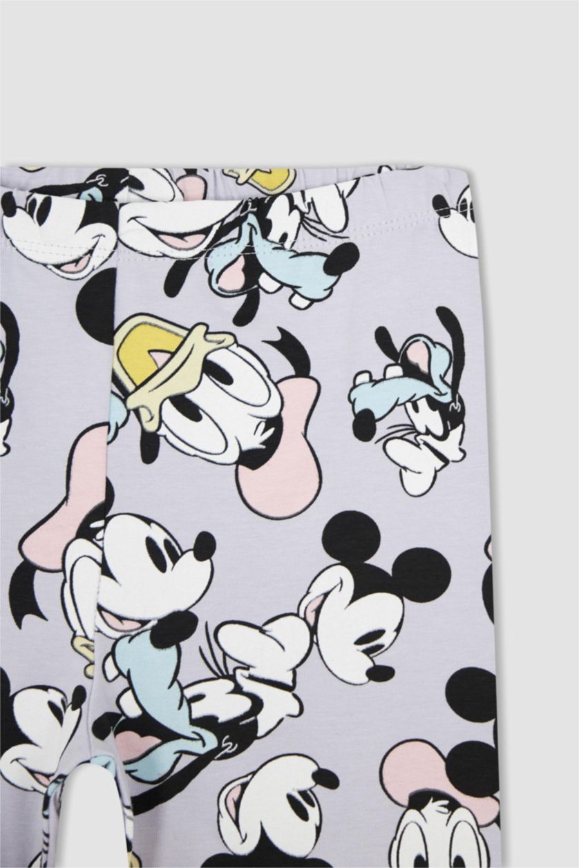 GIRLS & TEENS Light Lilac Girl Mickey Mouse & Friends Print Leggings