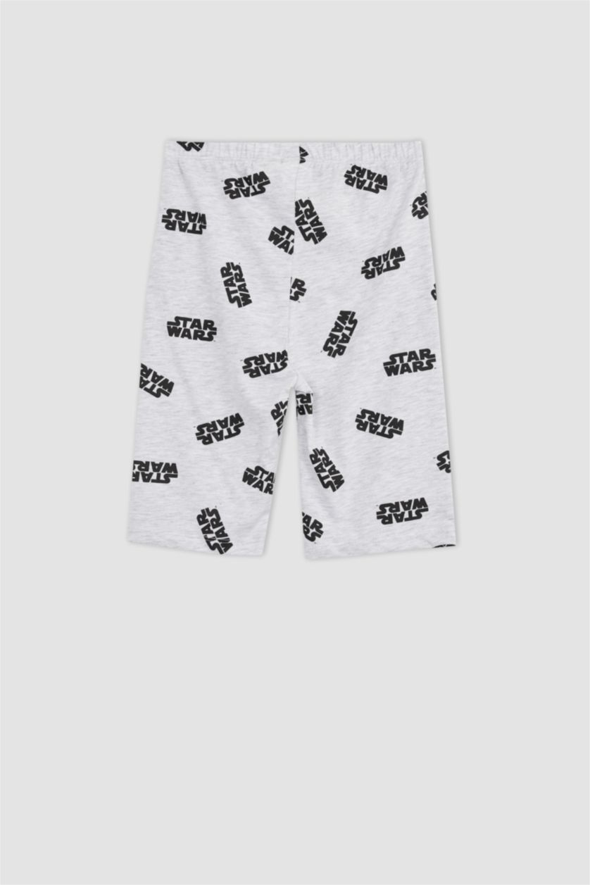 GARÇONS Gris Clair Ensemble de pyjama short à manches courtes en coton sous licence Star Wars pour garçons
