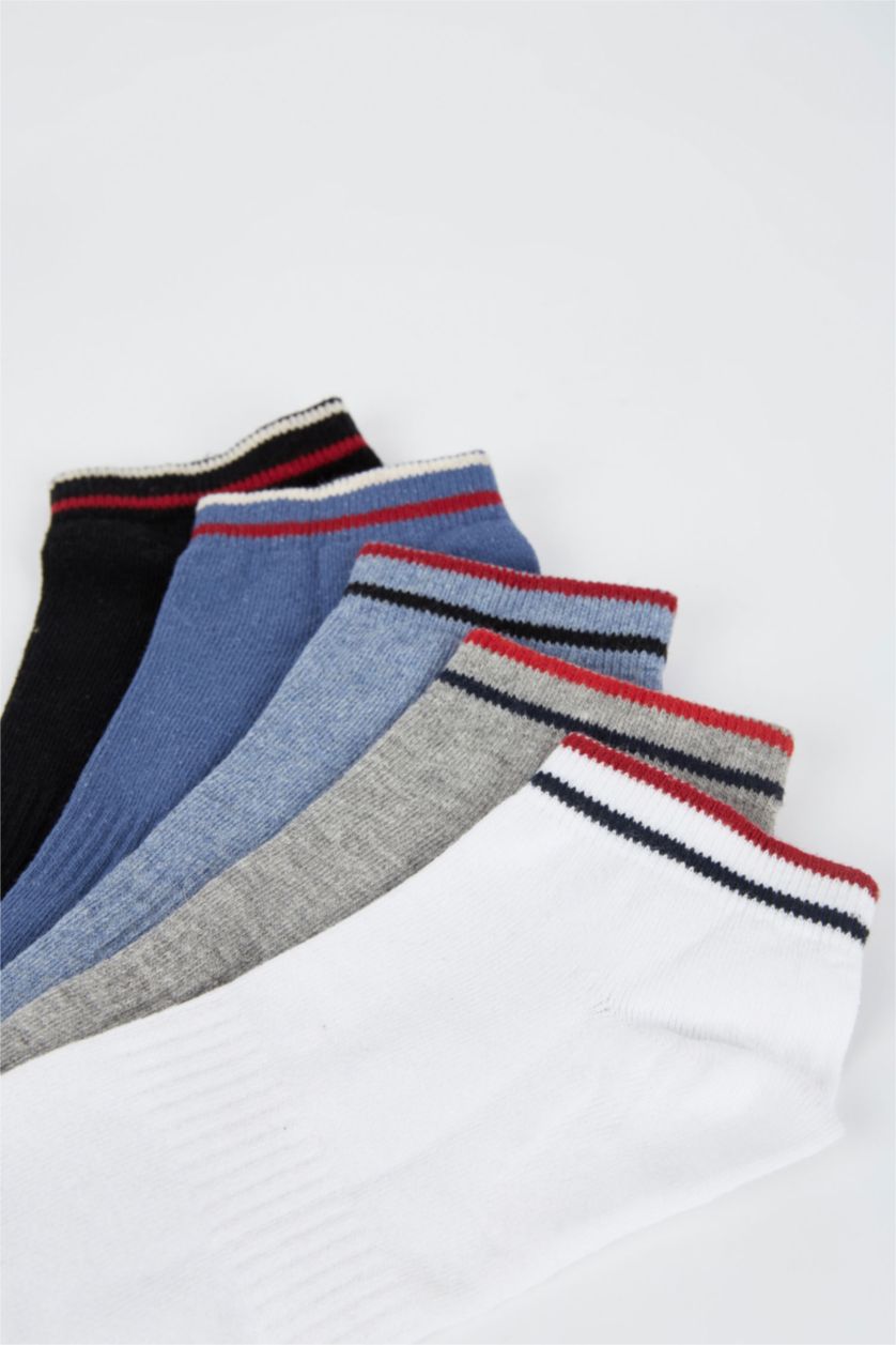 Erkek Karma Erkek 5'li Pamuklu Patik Çorap