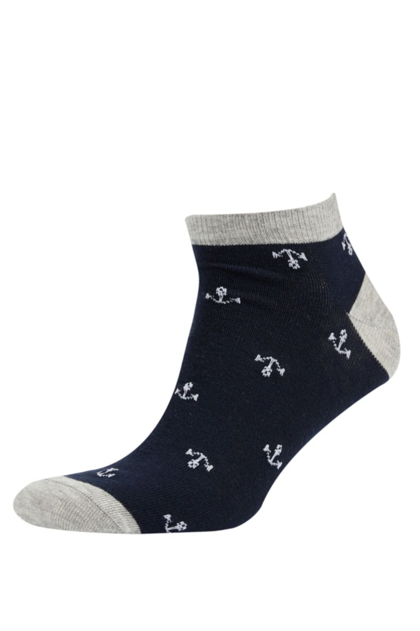 HOMME Marin Lot de 3 paires de chaussettes courtes en coton pour homme