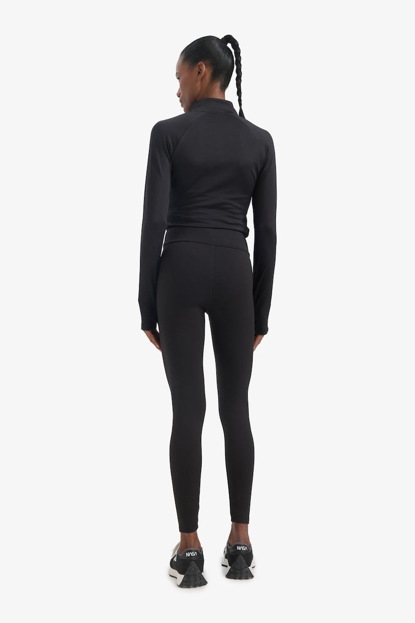 Woman Black DeFactoFit High Waist Soft Fluffy Basic Leggings