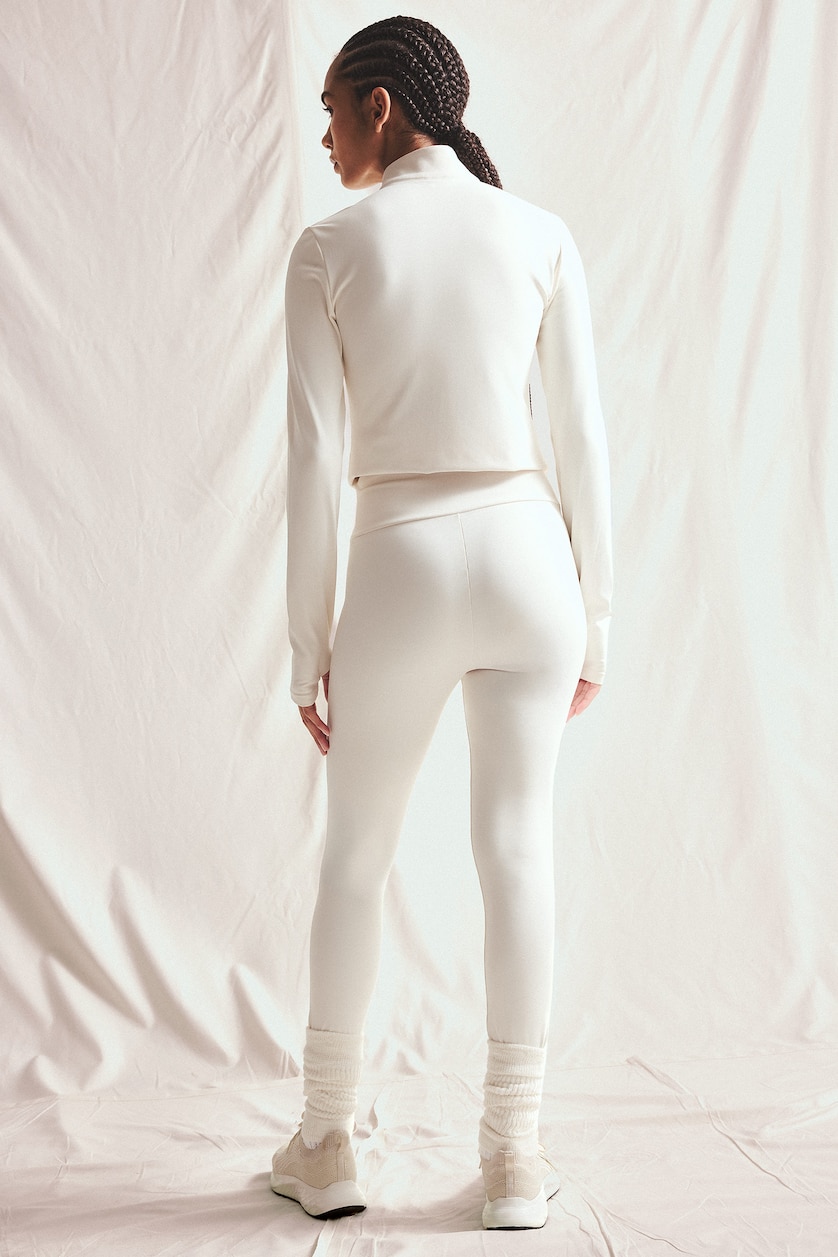 WOMAN White Warmtech High Waist Sports Leggings
