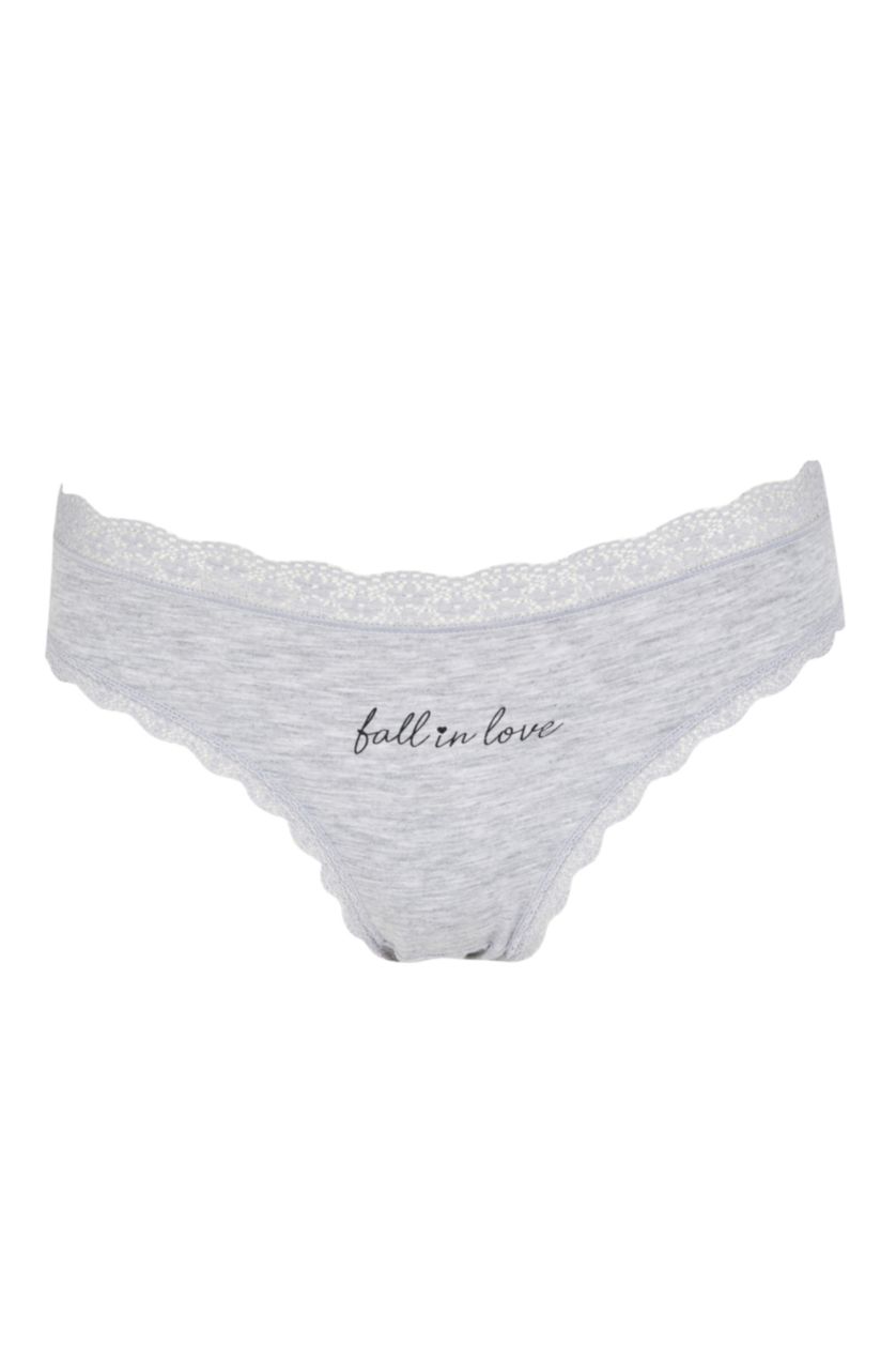 حريمي ميلانج رمادي كلوت اندر وير بالدانتيل من Fall In Love