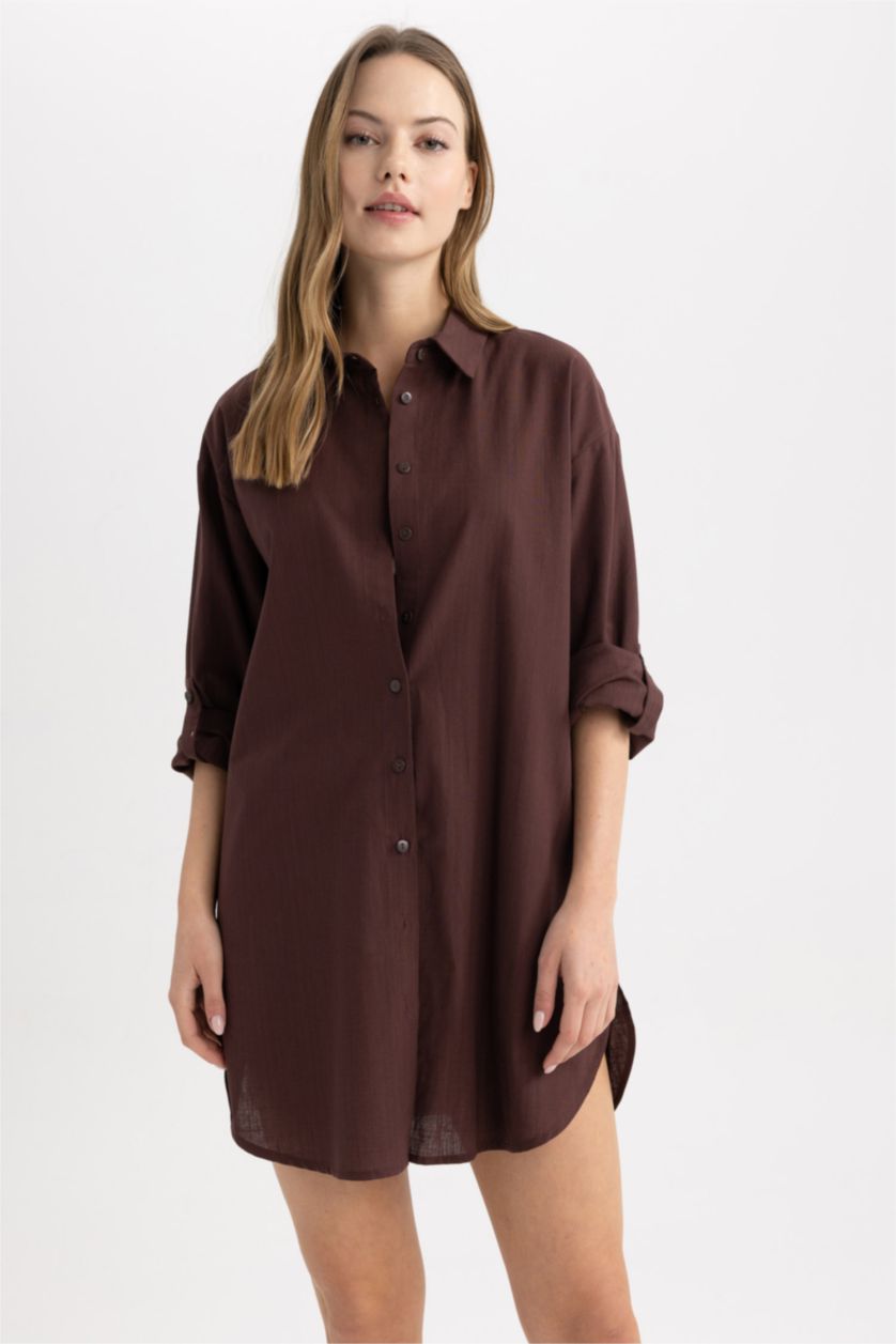 slim fit dress slacks Fall Cotton Midi Dress in Black – FEHRNVI