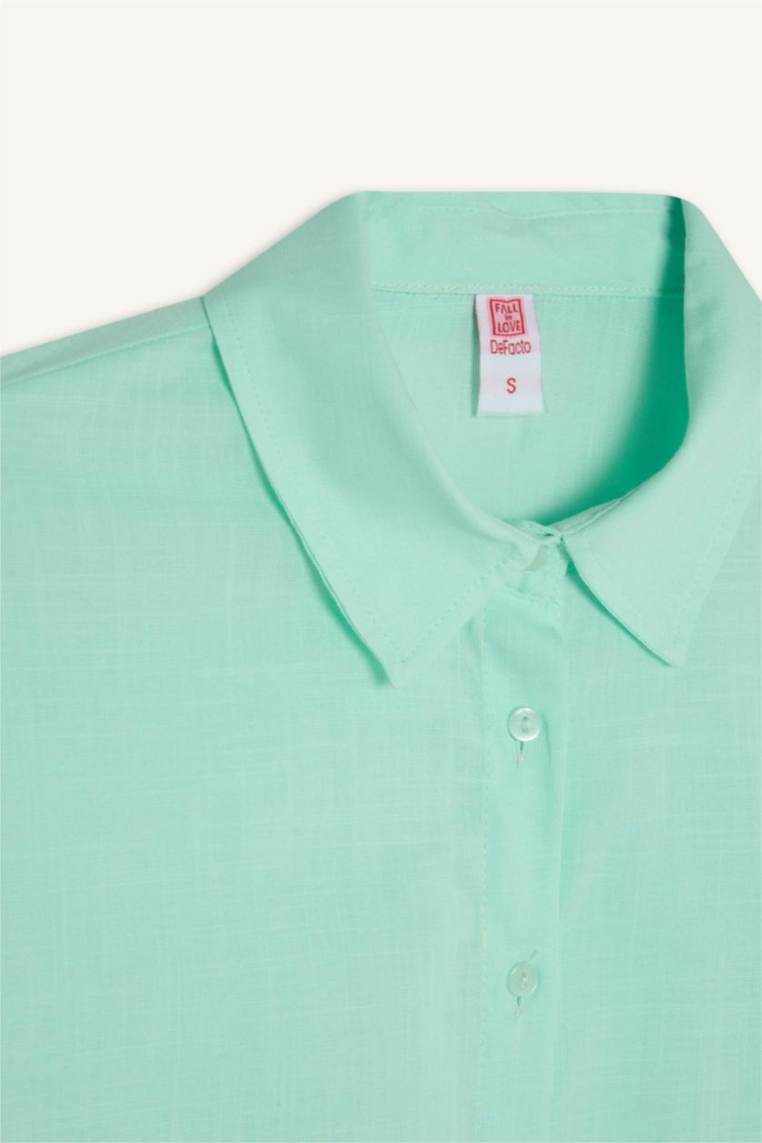 نساء نعناع قميص بحر قصة عادية من Fall In Love