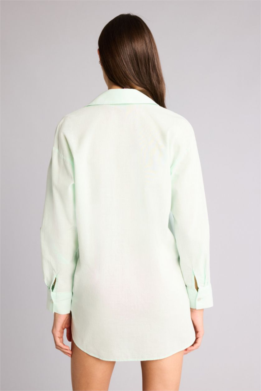 Kadın Deniz Mavisi Plaj Kıyafeti