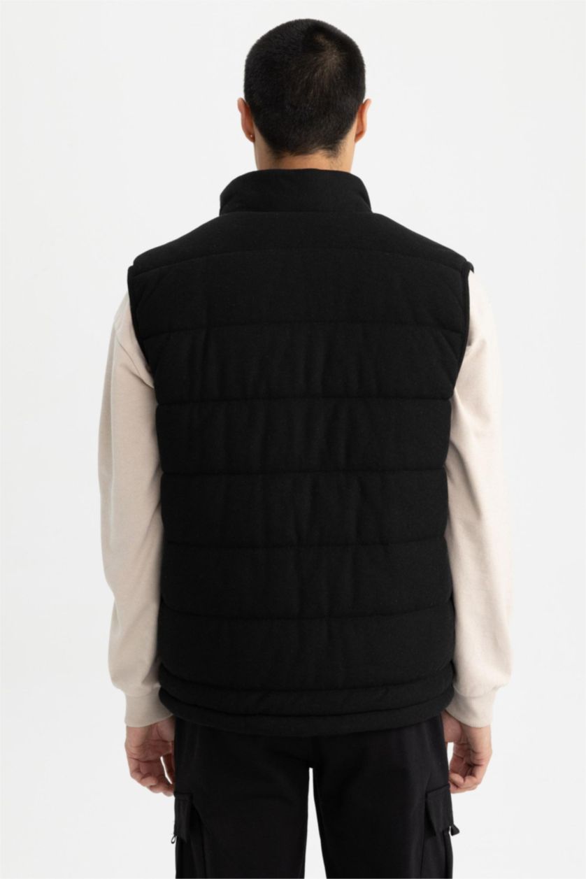 رجال أسود قمصلة يلك بجيب قصة عادية بياقة عالية