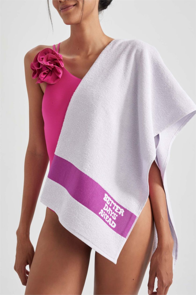 نساء بنفسجي فاتح بشكير بحر نسائي قطن