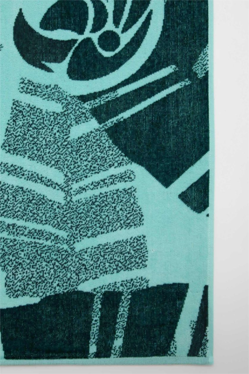 Мужчины Зеленый Пляжное полотенце с принтом из хлопка для мужчин