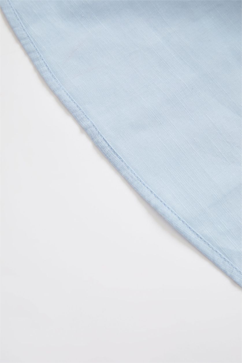 BABY BOY Light Blue Regular Fit Long Sleeve Poplin Shirt