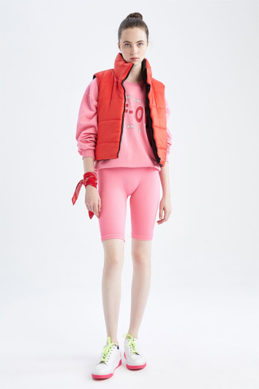 Woman Red Relax Fit Vest