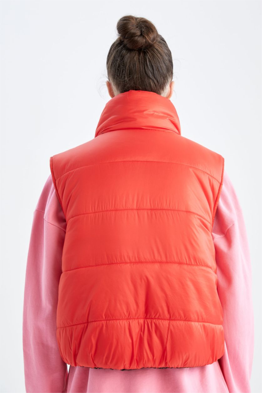 Woman Red Relax Fit Vest