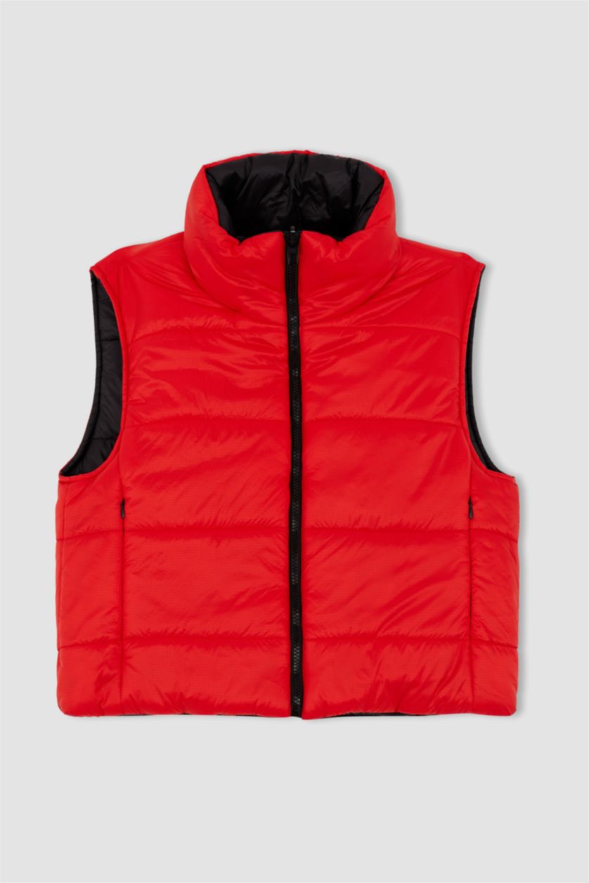 Woman Red Relax Fit Vest