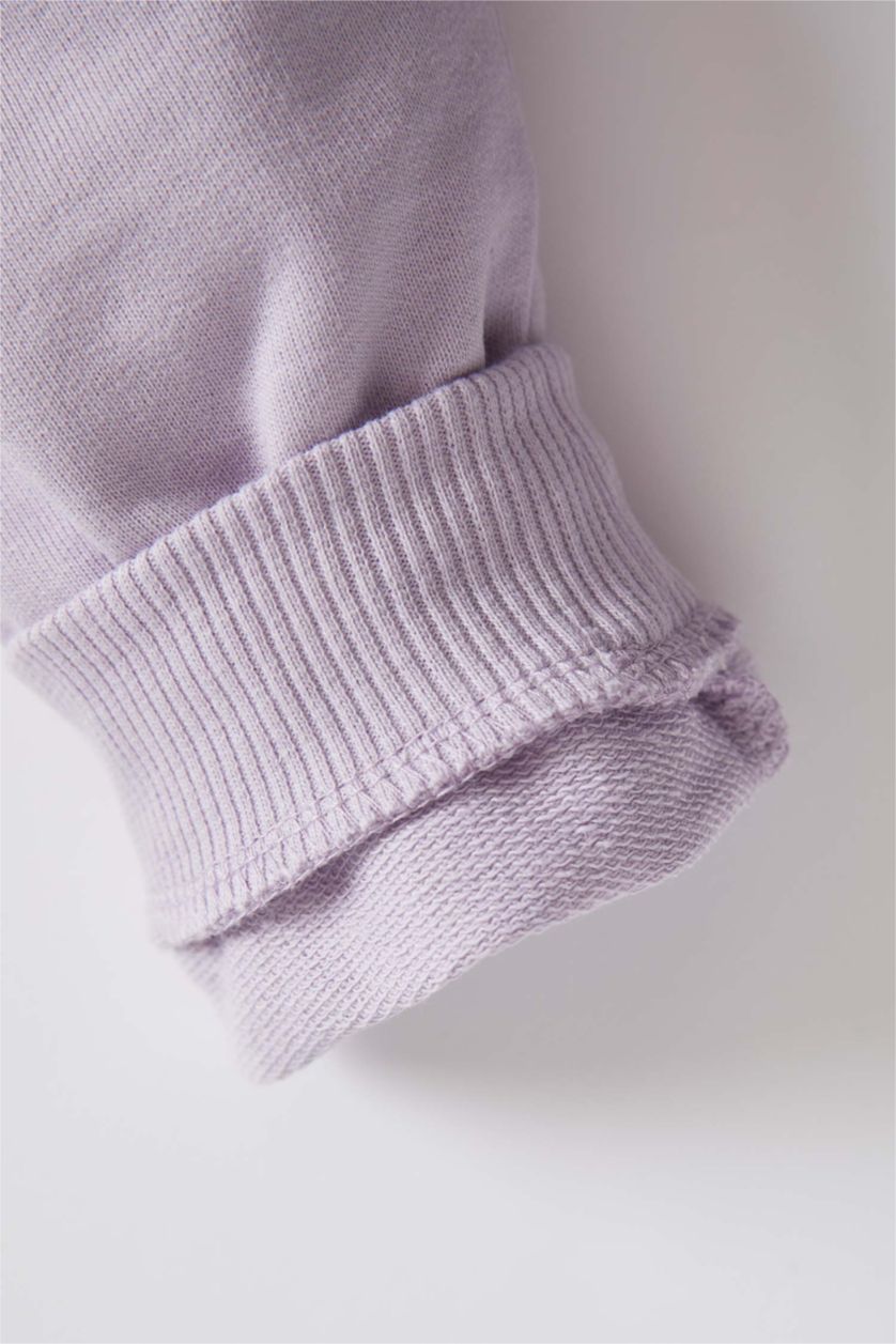 Erkek Bebek Açık Lila Erkek Bebek Mickey Mouse Pamuklu 2'li Takım