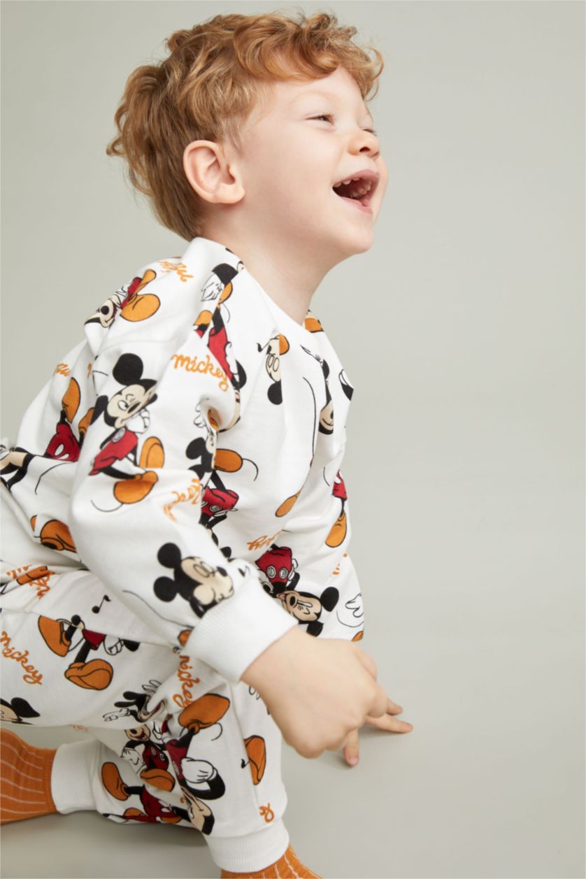 Erkek Bebek Ekru Erkek Bebek Disney Mickey & Minnie 2'li Takım