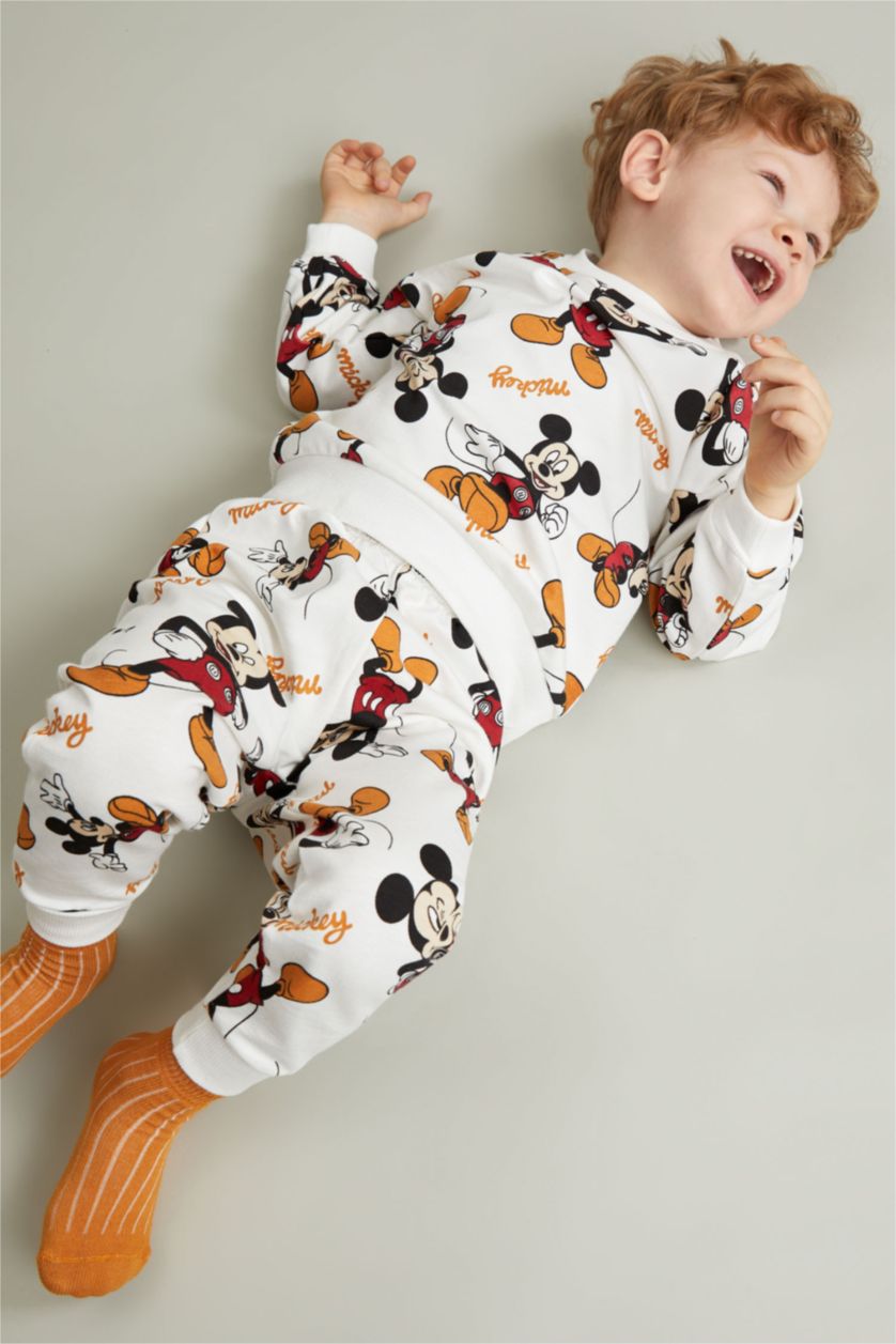 Erkek Bebek Ekru Erkek Bebek Disney Mickey & Minnie 2'li Takım