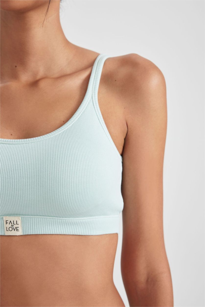 FEMME Bleu Soutien-Gorge Rembourré De Fall In Love