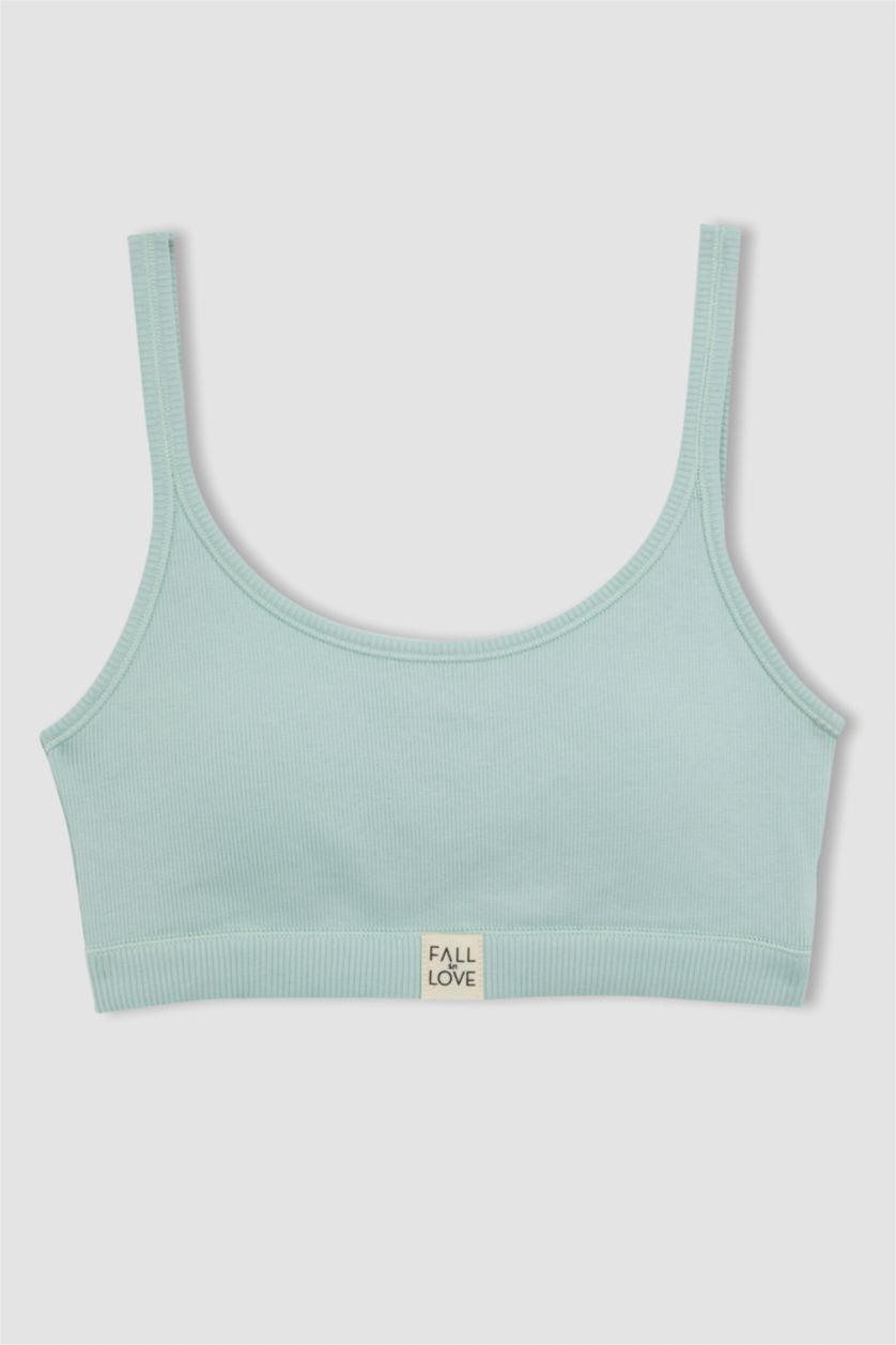 FEMME Bleu Soutien-Gorge Rembourré De Fall In Love